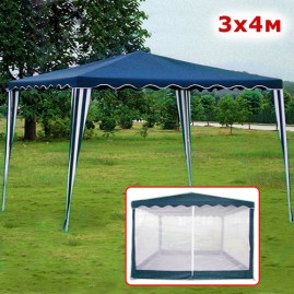 Садовый шатер 3х4м синий
